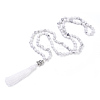 Tassel Pendant Necklaces NJEW-P191-A09-1