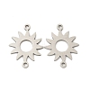 201 Stainless Steel Laser Cut Connector Charms STAS-P428-06P-1