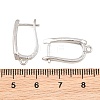 Brass Micro Pave Cubic Zirconia Hoop Earring Findings CU-CBAB5B4-03P-3