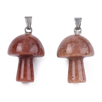 Natural Purple Aventurine Pendants G-N0325-10N-1