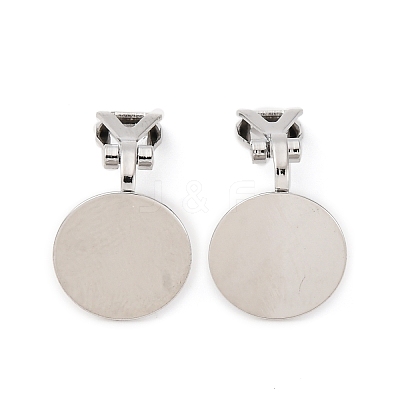 Brass Screw Clip Earring Converter KK-S533-01P-1