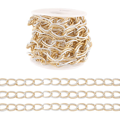 2M Aluminium Double Curb Chains CHA-TA0001-40-1
