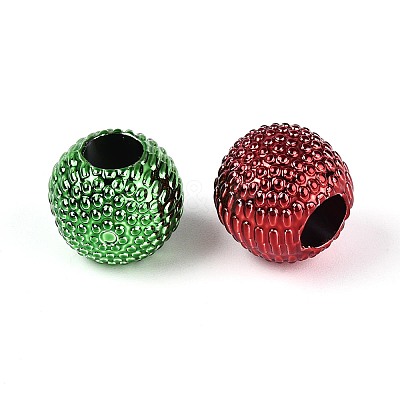 UV Plating Opaque Acrylic European Beads PACR-T017-20M-1