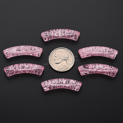 Transparent Crackle Acrylic Beads CACR-S009-001A-N26-1