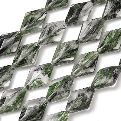 Transparent Handmade Lampwork Beads LA-CBAF0C8-02I-1