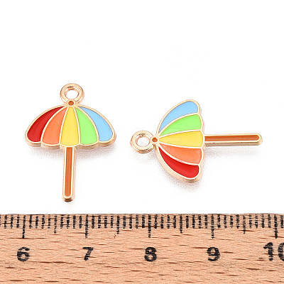 Beach Theme Alloy Enamel Pendants ENAM-T022-33H-1