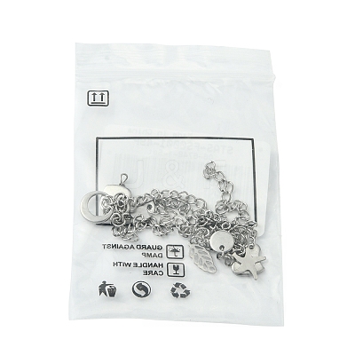 7Pcs 7 Styles 304 Stainless Steel Chain Extender STAS-FS0001-49P-1