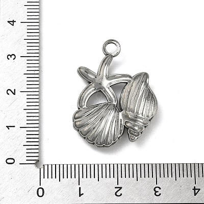 304 Stainless Steel Pendants STAS-P422-01A-P-1