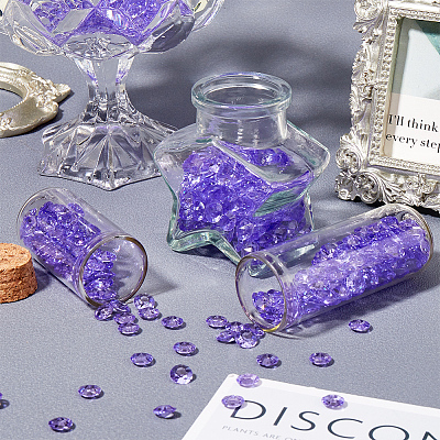 1000Pcs Acrylic Rhinestone Pointed Back Cabochons GACR-SP0001-01A-1
