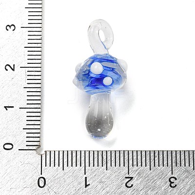 Handmade Lampwork Pendants LAMP-S067-02F-1