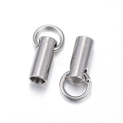 Tarnish Resistant 201 Stainless Steel Cord Ends STAS-E120-02-1.6mm-1