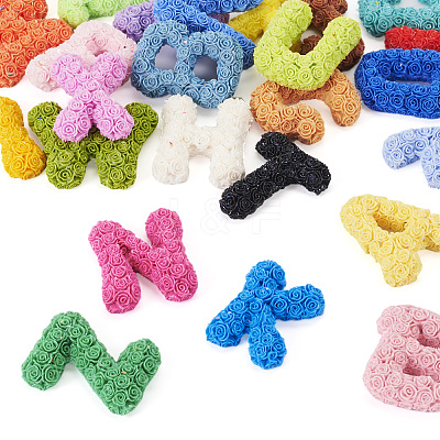 26pcs 26 Styles Plastic Cabochons FIND-TA0004-70-1