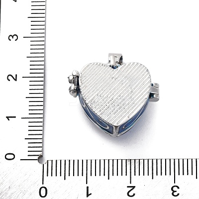 Brass Enamel Locket Pendants KK-F894-15P-02-1