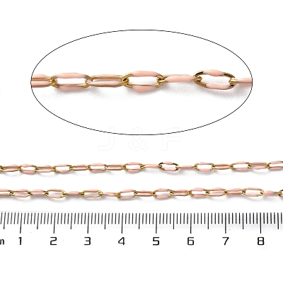 304 Stainless Steel Enamel Cable Chains CHS-R020-02G-08-1