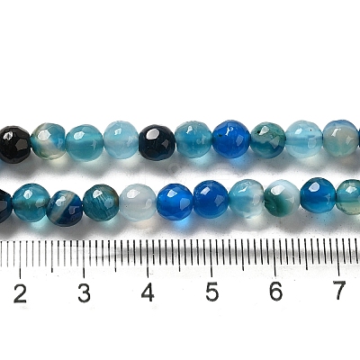 Natural Striped Agate/Banded Agate Beads AGAT-6D-2-1