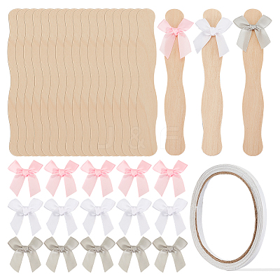 DIY Hand Held Parlor Fans Making Kit DIY-OC0010-80-1