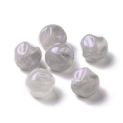 Opaque Acrylic Beads OACR-E014-16E-1
