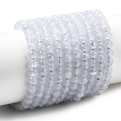 Natural Blue Lace Agate Beads Strands G-G344-A02-4mm-1