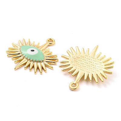 Alloy Enamel Pendants ENAM-P166-01KCG-E-1