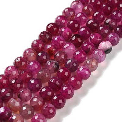 Natural Agate Beads Strands G-M437-C01-01F-1