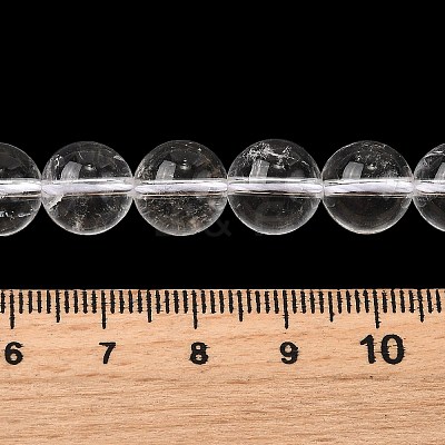 Round Natural Quartz Crystal Bead Strands G-H1648-10mm-01N-AAA-1