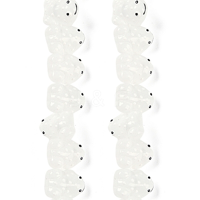 Transparent Glass Enamel Beads Strands GLAA-B021-05A-1