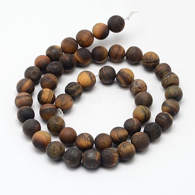 Natural Tiger Eye Beads Strands X-G-D688-10mm-1