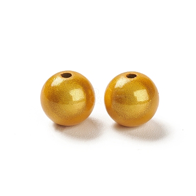 Spray Painted Acrylic Beads X-MACR-Q154-01C-1