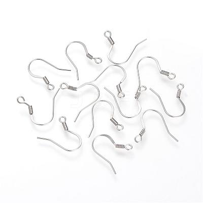Tarnish Resistant 304 Stainless Steel French Earring Hooks STAS-S066-08-1