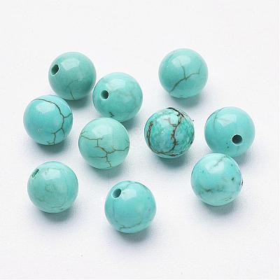 Natural Magnesite Beads G-P212-6mm-1