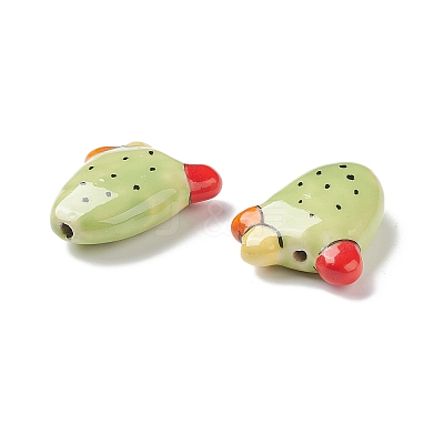 Handmade Porcelain Beads X-PORC-G002-16B-1