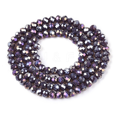Electroplate Glass Beads Strands LS-EGLA-A044-P3mm-B11-1