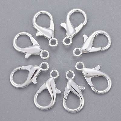 Zinc Alloy Lobster Claw Clasps X-E107-S-1