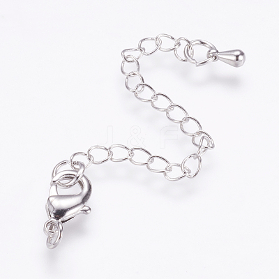 Long-Lasting Plated Brass Chain Extender X-KK-F711-09P-1