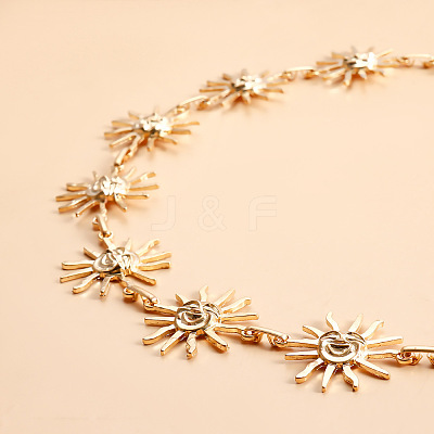 Alloy Sun Link Waist Belly Chains for Women FS-WGF079B-01-1