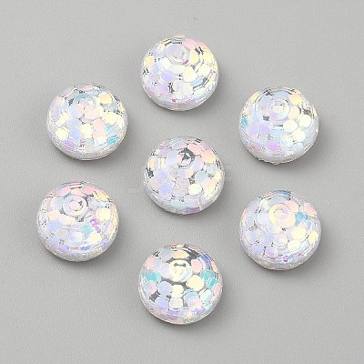 Transparent Resin Cabochons RESI-WH0038-47C-1