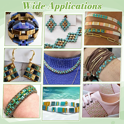 160Pcs 16 Styles 2-Hole Glass Seed Beads SEED-PH0002-70-1