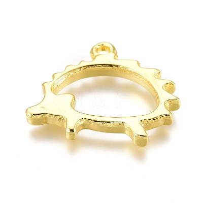 Alloy Open Back Bezel Pendants PALLOY-P182-19G-1