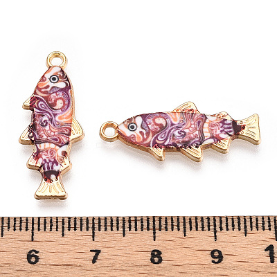 Alloy Enamel Pendants FIND-C037-16G-05-1-1