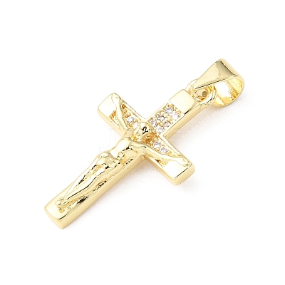 Easter Brass Micro Pave Clear Cubic Zirconia Pendants KK-E799-05F-G-1