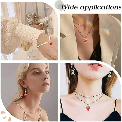 6Pcs 3 Style Brass Enamel Pendants KK-BBC0019-49-1
