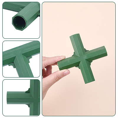 25Pcs 5 Styles PE Plastic Pipe Fittings Connectors KY-ME0001-08-1