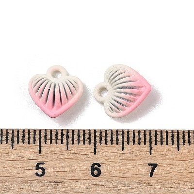 Spray Painted Alloy Pendants PALLOY-S038-15B-1