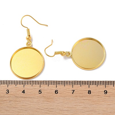 Rack Plating Iron Earring Hooks EJEW-D091-01F-G-1