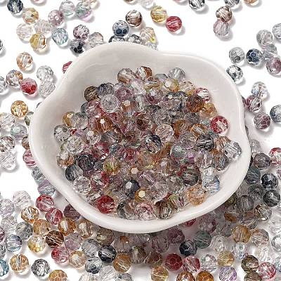 Transparent Colours Glass Round Beads SEED-F006-04A-01-1