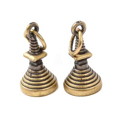 Brass Pendants KK-CBA25B2-01A-AB-1