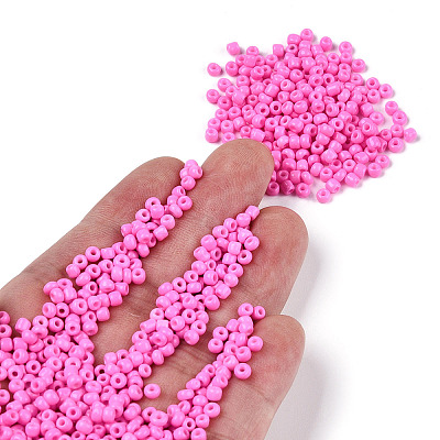 Baking Paint Glass Seed Beads SEED-S001-K2-1