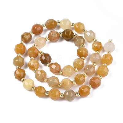 Natural Topaz Jade Beads Strands G-N326-100-03-1