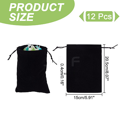 Velvet Packing Pouches Drawstring Bags ABAG-WH0046-30A-1