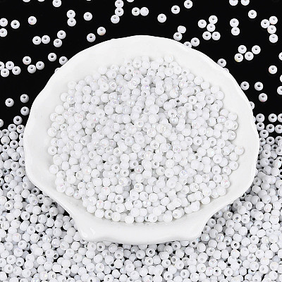 6/0 Half Plated Glass Beads SEED-N008-04H-1